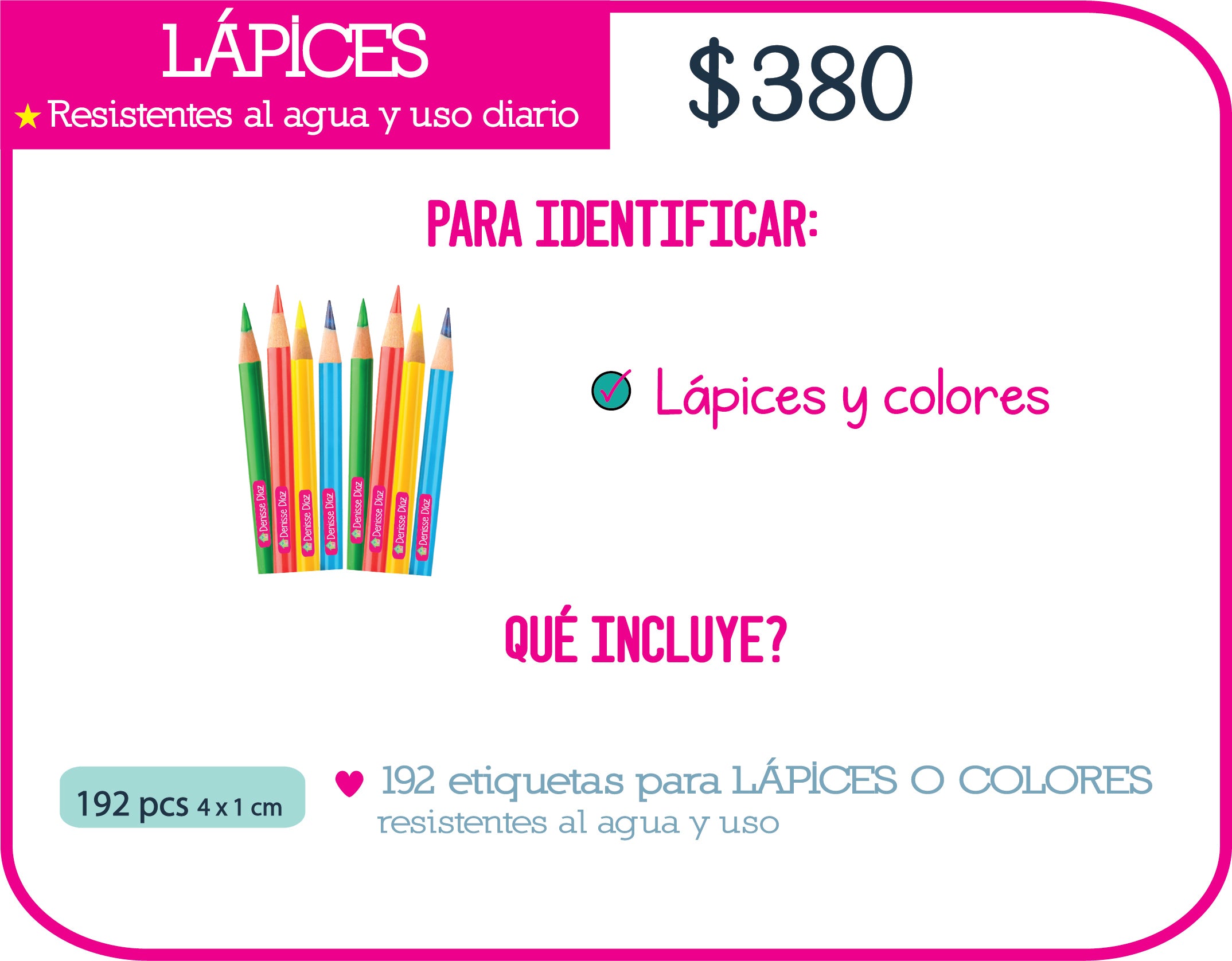 Paquete lápices