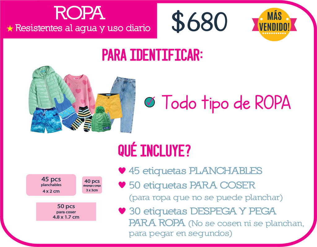 Paquete ropa